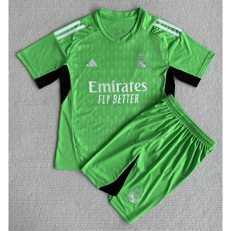 Camiseta de Portero Real Madrid 2023/2024 Verde Niño Kit